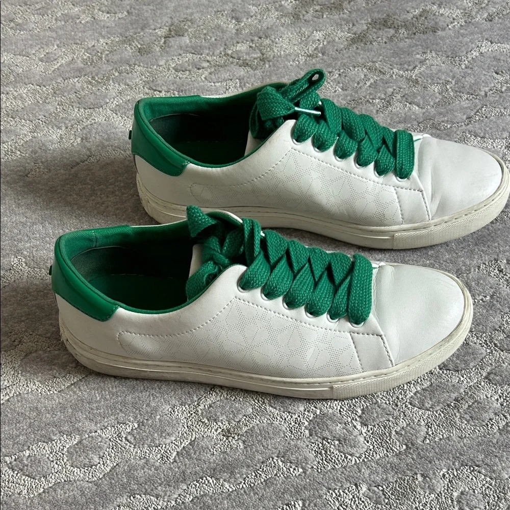 Kate Spade White & Green Fashion Sneakers